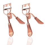 Professional Eyelash Curler Long Lasting Lifted Eyelashes Ergonomic Comfort Hold Perfect Curls in Seconds (x2 Rose Gold)