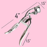  Professional Eyelash Curler Long Lasting Lifted Eyelashes Ergonomic Comfort Hold Perfect Curls in Seconds (x2 Marble Style Handle) 