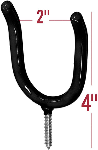 Alcayata Decorada Rústica 5,2x50mm. Latonada Negra Slotted Screw Hooks  (6u.)