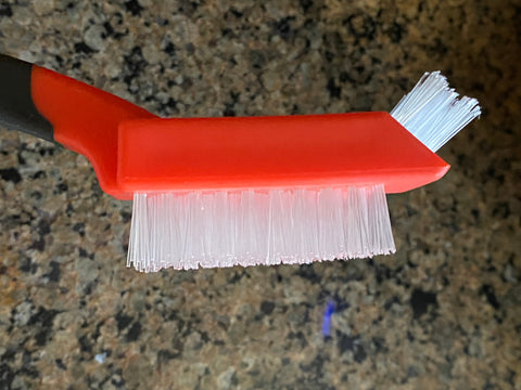 Narrow Grout Cleaning Brush - Extra Stiff Nylon Bristles - Non