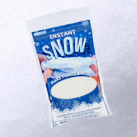 3 Packs Instant Snow Powder - White Instant Snow Powder Fake Artificial  Snow - Great for Holiday Snow Decorations Playing Snow Day - Just Add Water