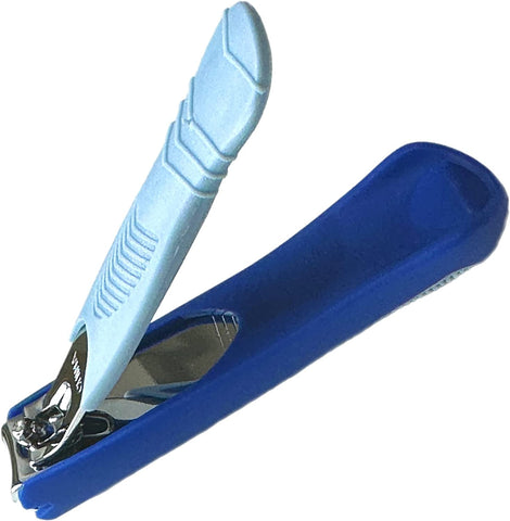 1 Comfort Hold Navy Large Nail Clippers Non-Slip Sure Grip Clipping  Removable Catcher Toenails Fingernails Cutter Sharp Trimmer Stainless Steel  Men
